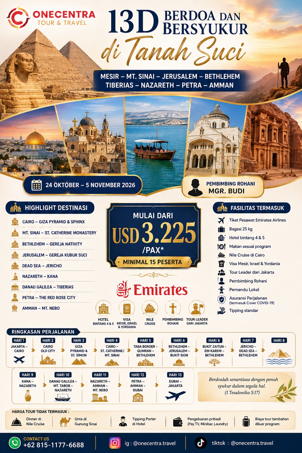 ✨ 13D HOLY LAND PILGRIMAGE ✨